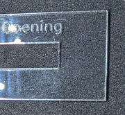 Acrylic Custom Zipper Placard